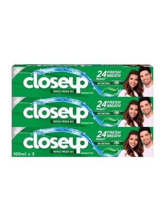 Menthol Triple Fresh Gel Toothpaste