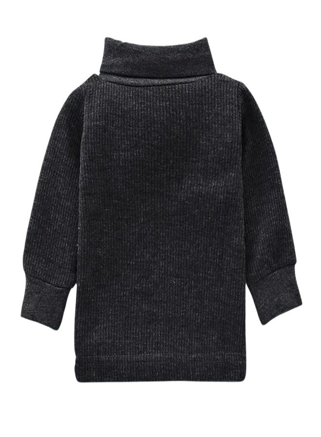 aRIC Moms Pet Baby Boys and Baby Girls Super Warm Full Sleeves High Neck Solid Thermal Set for Winters - Image 1