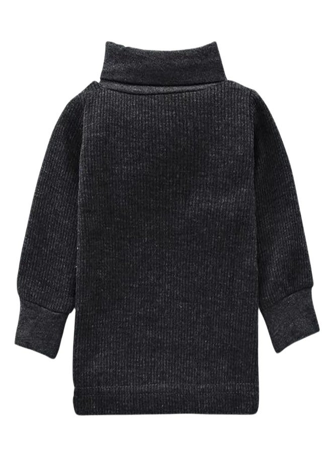 aRIC Moms Pet Baby Boys and Baby Girls Super Warm Full Sleeves High Neck Solid Thermal Set for Winters - Image 3