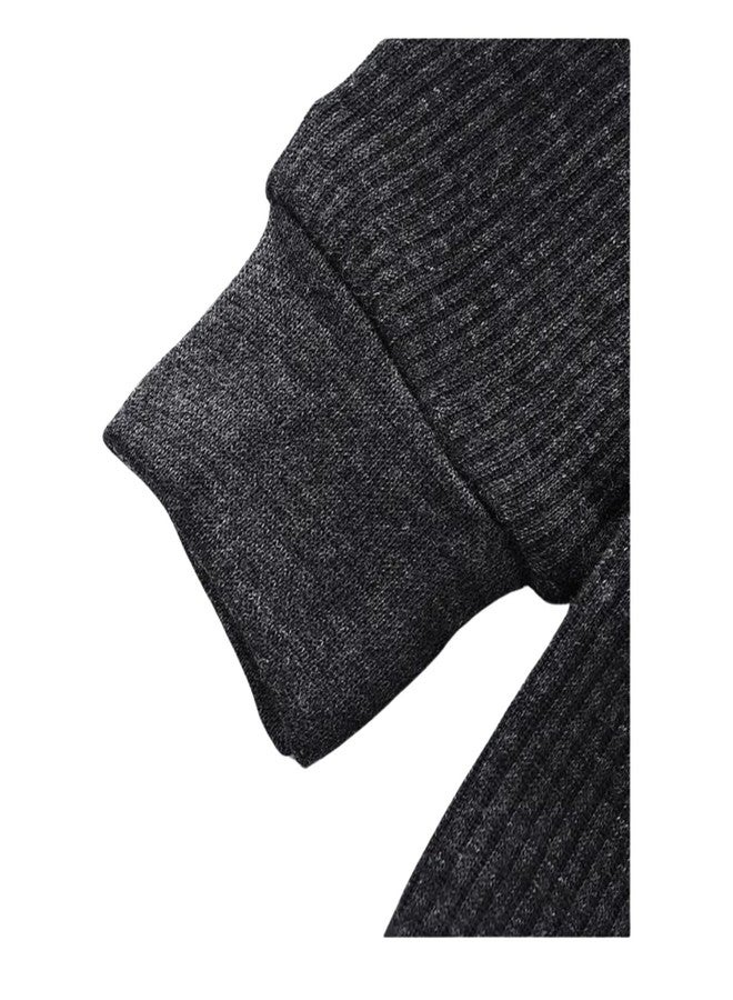 aRIC Moms Pet Baby Boys and Baby Girls Super Warm Full Sleeves High Neck Solid Thermal Set for Winters - Image 2