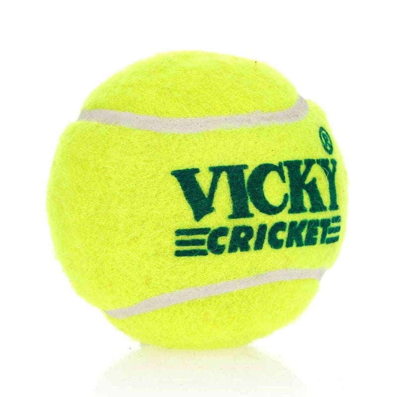 VICKY Rubber Tennis Cricket Ball, (Yellow) Standard size pack of 6 - Image 2