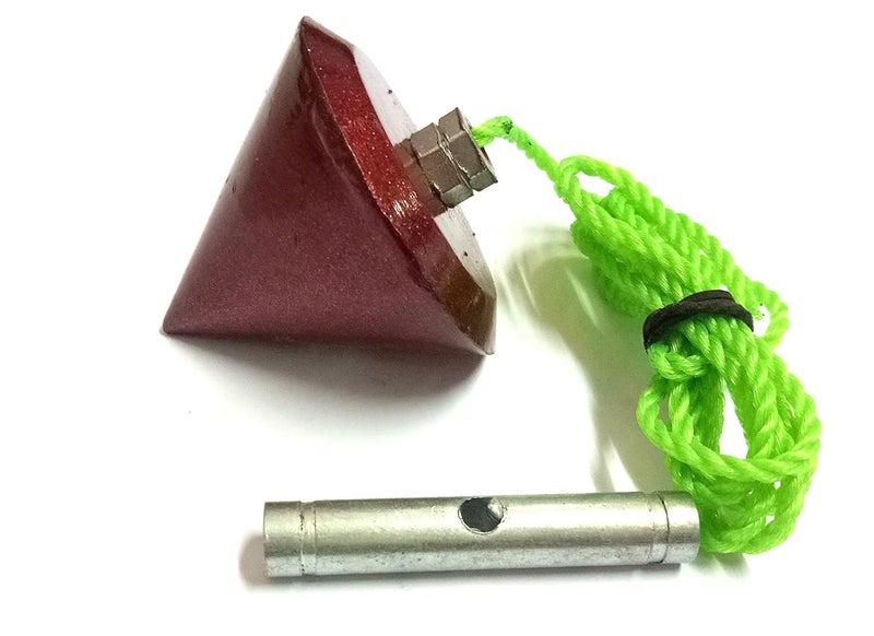 TUNIR Professional Plumb Bob Tool with Retractable Nylon Cord, Size 6 No-350 Gms - Image 4
