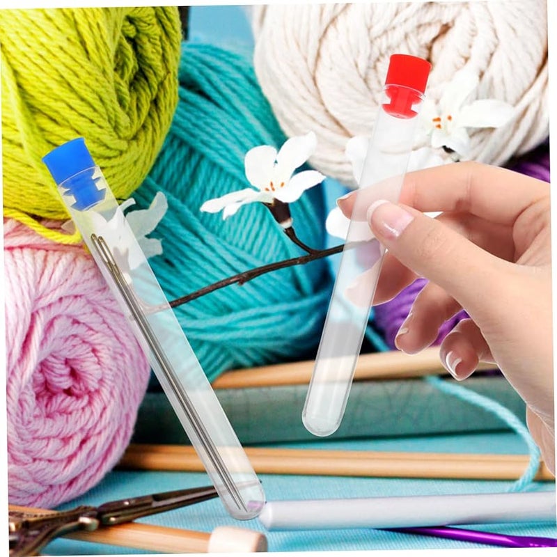 DIYEAH 100pcs Portable Sewing Needle Storage Case with Height Sealed Bottle Smooth Edges - Image 5