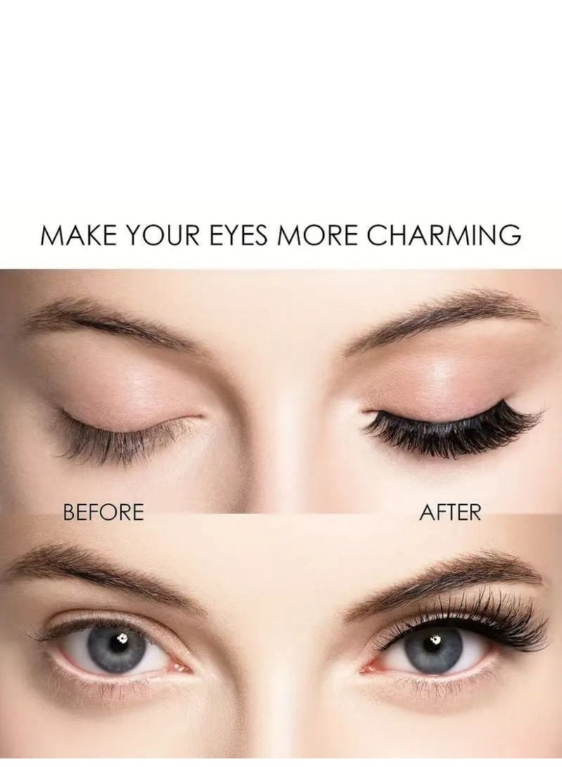 باراكا رموش اصطناعية مغناطيسية مزدوجة، لا حاجة لكحل أو غراء، قابلة لإعادة الاستخدام، طبيعية وواقعية، ثلاثية الأبعاد، مقاومة للماء، تتضمن زوجين من الرموش الاصطناعية بتأثيرات مختلفة. تأتي مع أداة تجعيد الرموش لسهولة التركيب والإزالة. - Image 5