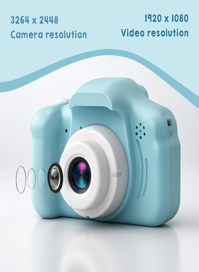 سنابترون كاميرا سنابترون الرقمية للأطفال، بدقة 3 ميجابكسل وفيديو عالي الوضوح 1080 بكسل، مع شاشة IPS بحجم 2 بوصة وسعة تخزين 32 جيجابايت | ألعاب كاميرا صغيرة قابلة لإعادة الشحن عبر منفذ USB للأطفال | ألعاب تعليمية للأولاد والبنات من 7 إلى 14 سنة (أزرق) - Image 5