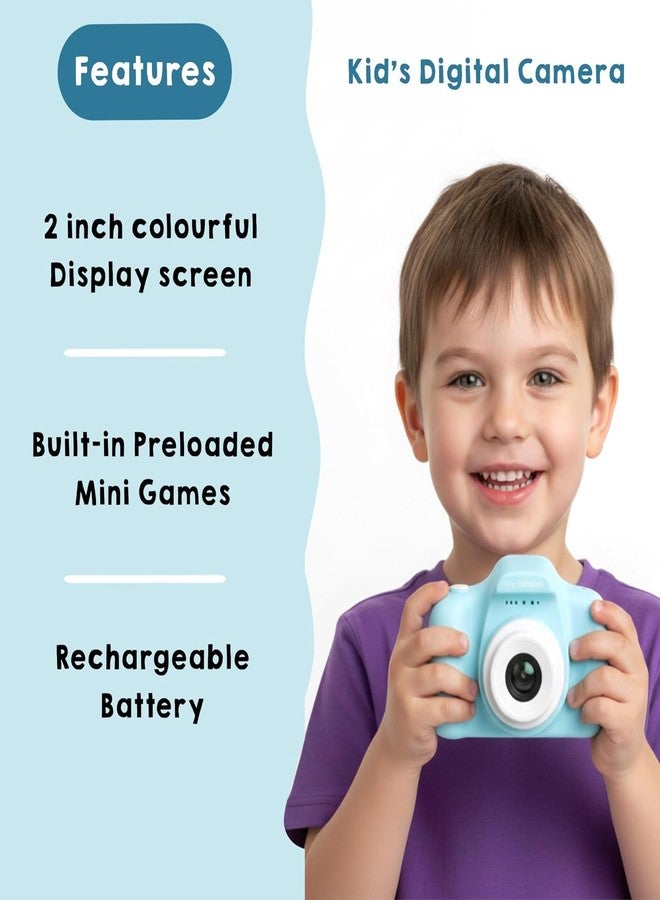 سنابترون كاميرا سنابترون الرقمية للأطفال، بدقة 3 ميجابكسل وفيديو عالي الوضوح 1080 بكسل، مع شاشة IPS بحجم 2 بوصة وسعة تخزين 32 جيجابايت | ألعاب كاميرا صغيرة قابلة لإعادة الشحن عبر منفذ USB للأطفال | ألعاب تعليمية للأولاد والبنات من 7 إلى 14 سنة (أزرق) - Image 3