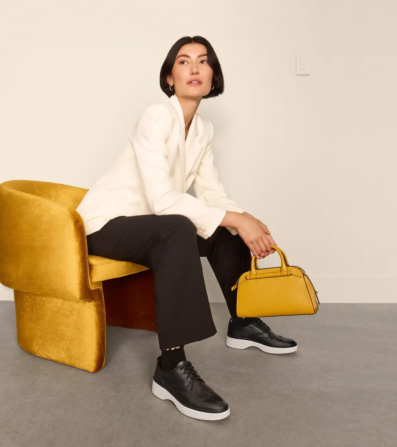 COLE HAAN Women's ØriginalGrand City Platform Wingtip Oxfords