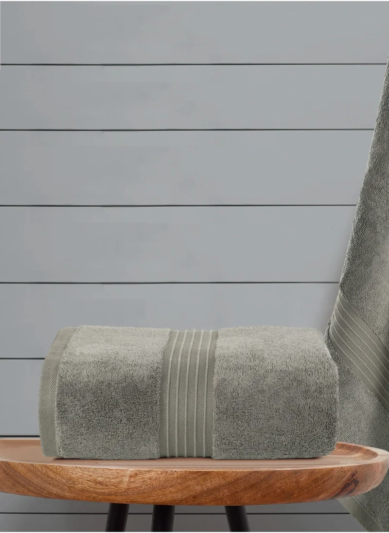 Bliss Casa 2-Piece Bath Sheets, 100% Combed Cotton 550 GSM Superior Quality Towels, Quick Dry Highly Absorbent 90x180 cm Grey 80x190cm