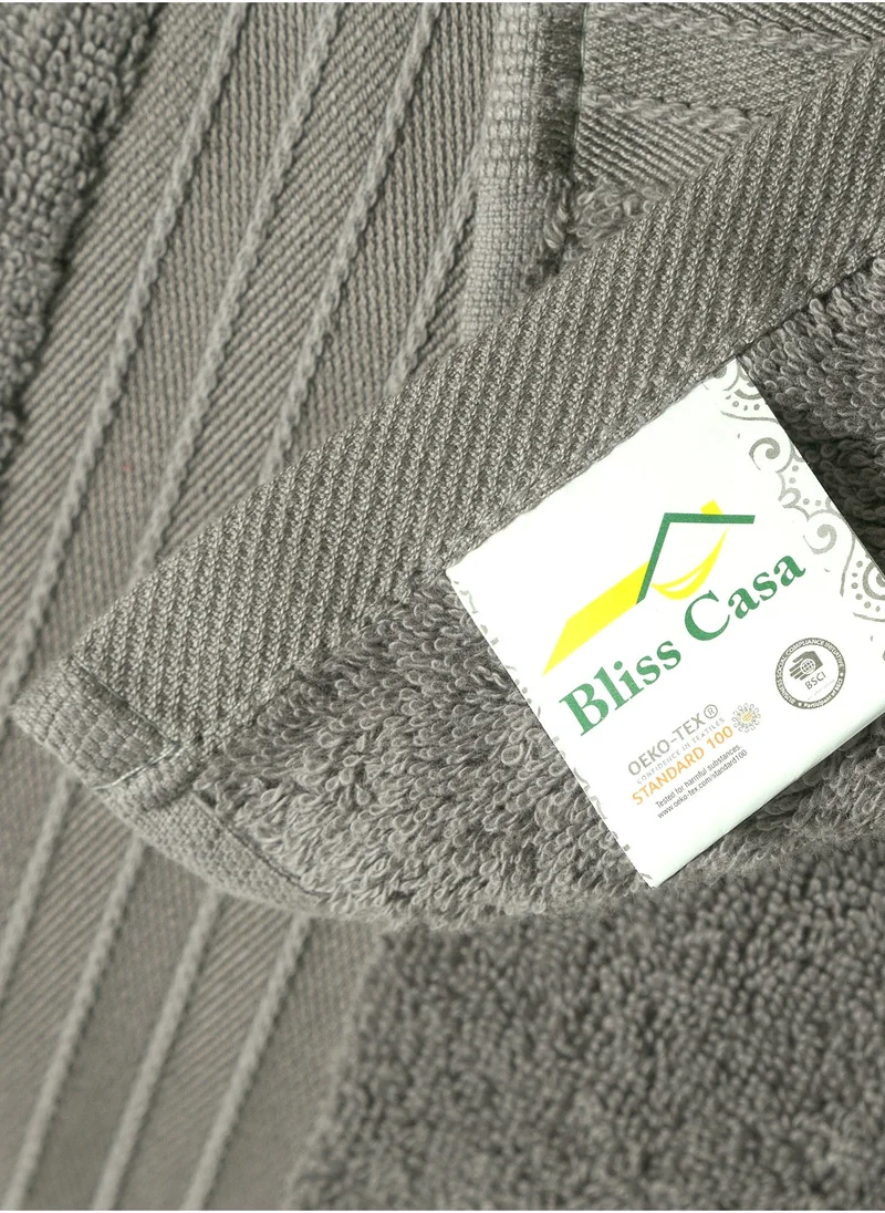 Bliss Casa 2-Piece Bath Sheets, 100% Combed Cotton 550 GSM Superior Quality Towels, Quick Dry Highly Absorbent 90x180 cm