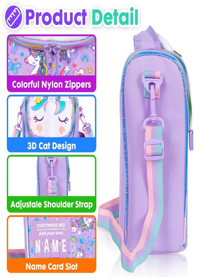 YOYTOO Kids Cooler Insulated Lunch Bag, Back to School Large Meal Tote for Girls, Boys, Men, Women, with Water Bottle Holder and Adjustable Strap, Unicorn - Image 4