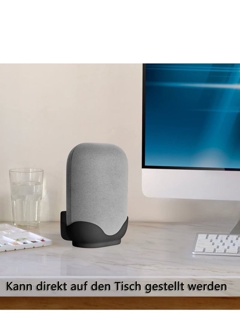 Captaintech 1 Pack White Outlet Nest Audio Wall Mount Holder Stand for Google Nest Audio Speaker,Space Saving & Stable Nest Audio Bracket Shelf in-Built Cable Management System, Easy Fast to Install - Image 2