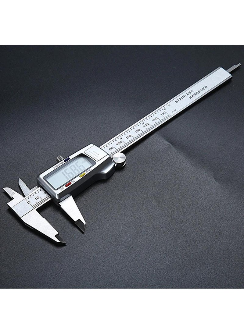 Generic Electronic Caliper 0-150MM High Precision Digital Vernier with LCD Display Measuring Ruler Stainless Steel Calipers for  - Image 2