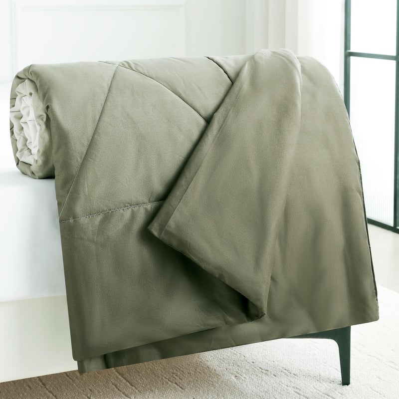 Story@Home Comforter Double Bed | Microfiber Quilt Blanket | 240 GSM Gradient Duvet | 225 x 235 cm, Brown | Reversible Comforter for Double Bed, All Season Use - Image 5