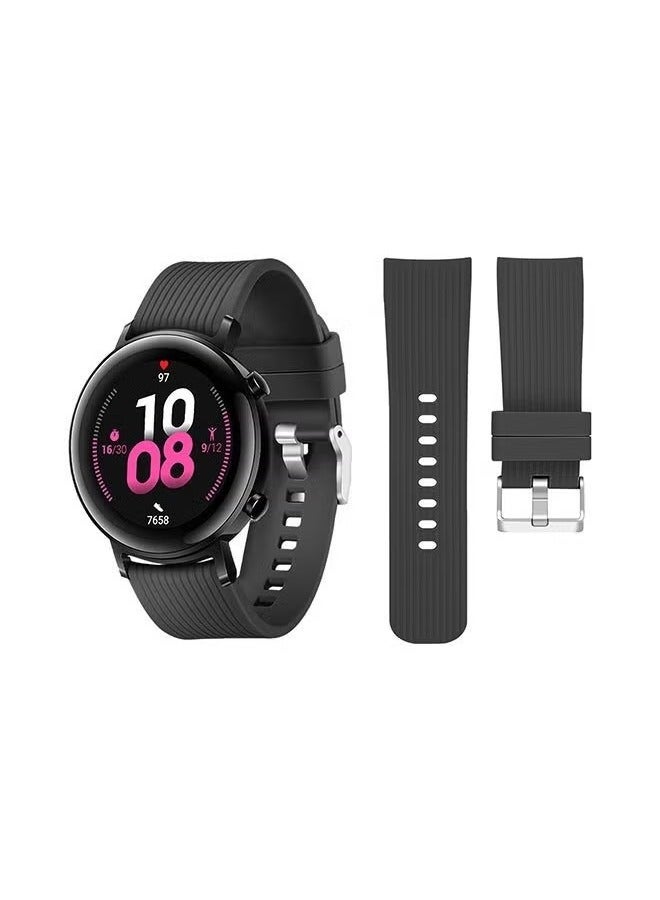 vesus Stylish Replacement Band For Huawei Watch GT/GT 2 42mm Black