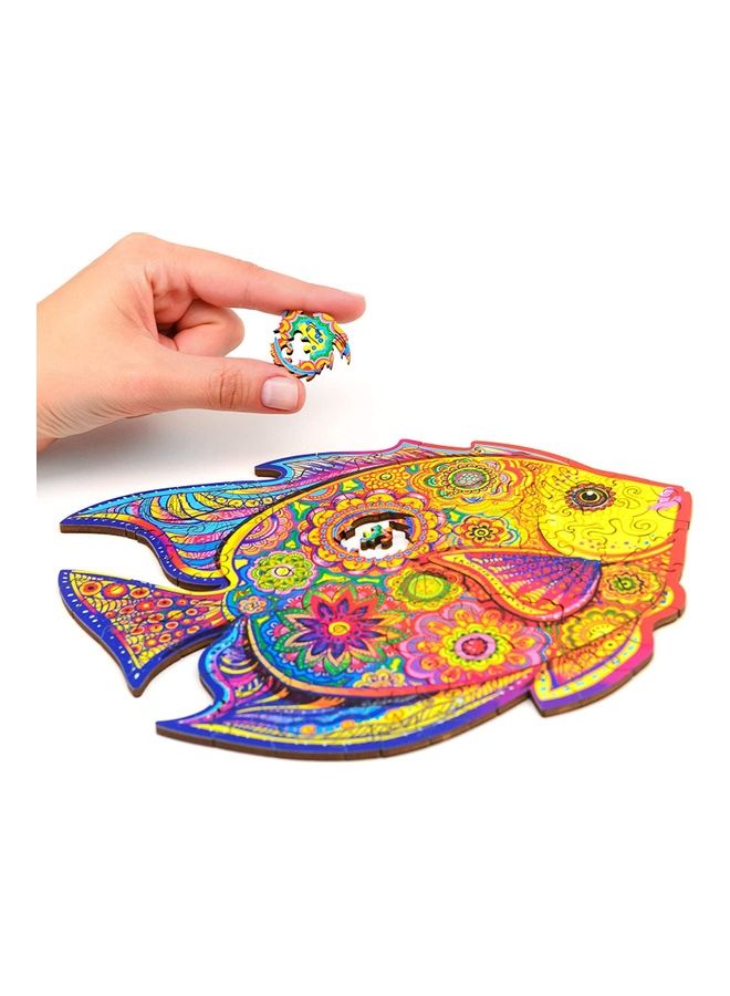 125-Piece Rainbow Fish A4 Wooden Jigsaw Puzzles 29cm - Image 4