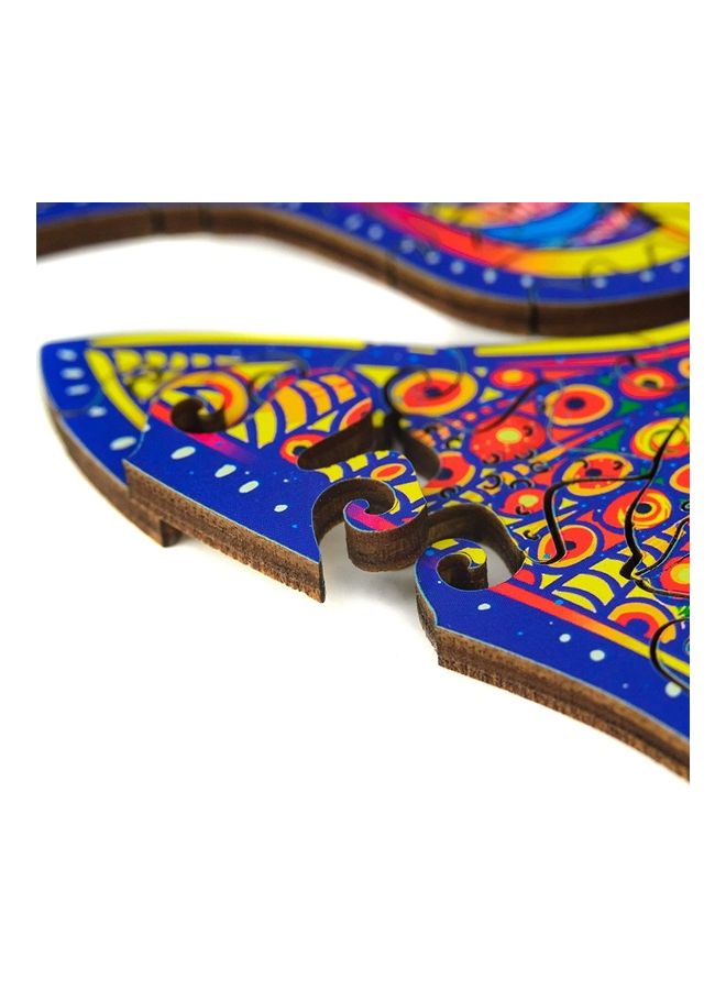 125-Piece Rainbow Fish A4 Wooden Jigsaw Puzzles 29cm - Image 5