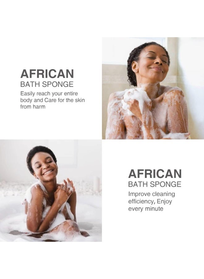 شبكة استحمام أفريقية طويلة شريط تقشير وفرك الجسم إسفنجة شبكية أفريقية لغسل الجسم - Image 4