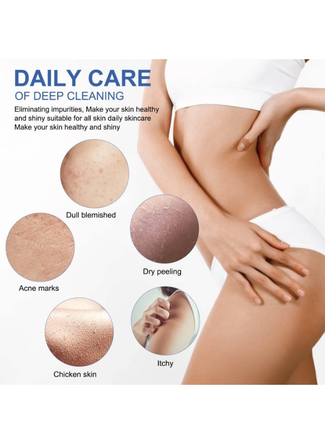 شبكة استحمام أفريقية طويلة شريط تقشير وفرك الجسم إسفنجة شبكية أفريقية لغسل الجسم - Image 3