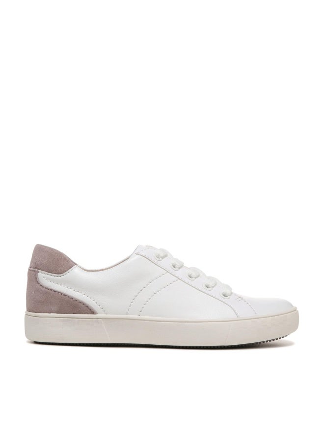 Naturalizer Womens Morrison Comfortable Lace Up Fashion Casual Sneaker,White Leather Taupe,8.5 M US - Image 1