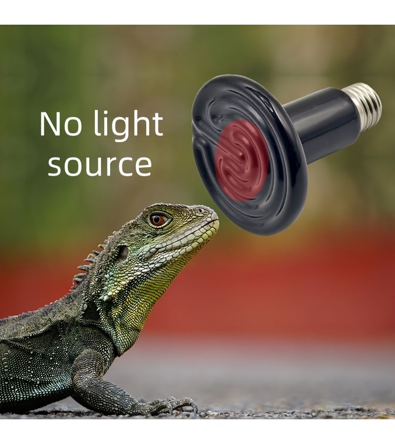 2 Pack 75W Reptile Heating Lamps Ceramic Heaters for Amphibian Pet Tanks Suitable for Lizards Bearded Dragons Turtles Snakes and Hatching Chicks - Image 4