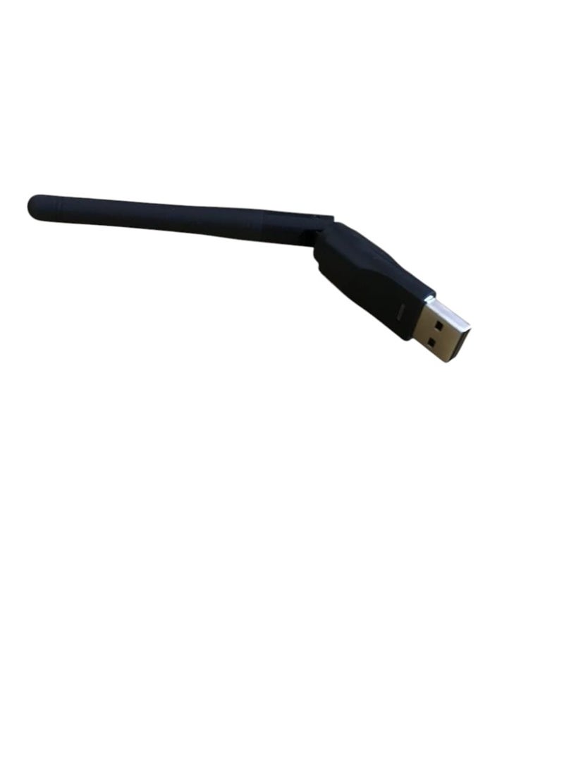 قطعة واي فاي USB صغيرة مزوّدة بأنتنة – اتصال لاسلكي سريع ومستقر لأجهزة الكمبيوتر واللاب توب - Image 1