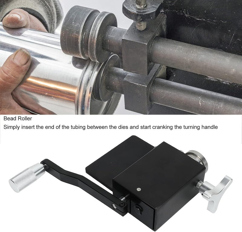 klarako Tube Pipe Tubing Beader, Intercooler Pipe Manual Tubing Bead Roller Machine, Professional Metal Bead Form Machine for Intake and Intercooler Piping, Fits 5/8 and Larger Pipes - Image 2