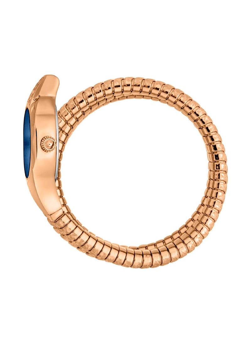 Just Cavalli ساعة أنالوج زرقاء ذهبية وردية للنساء - JC1L271M0045 - Image 2