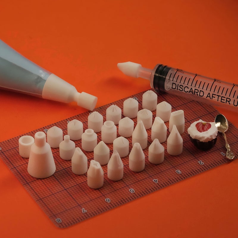 1pc Mini Piping Nozzle With Syringe For Cake Decorating Clay Cream Butter Gel - Image 5
