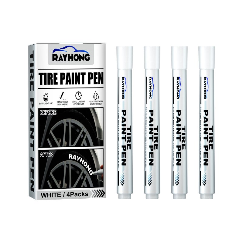 Rayhong Tire Paint Pen Car Tire Letter Pen Decoration Modification Supplies Graffiti Tracing Marker Pen - Image 1