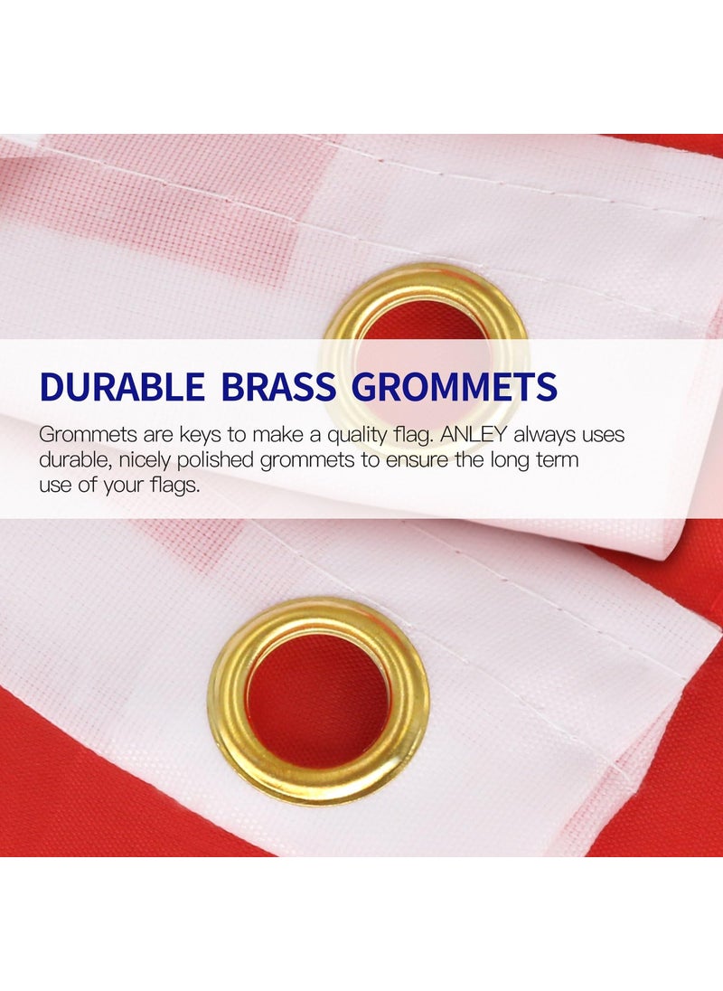 Anley ANLEY Fly Breeze 3x5 Feet USA Fire Department Flag  Vivid Color and Fade Proof  Canvas Header and Double Stitched  US FireFighter Service Sector Flags with Brass Grommets 3 X 5 Ft  - Image 3