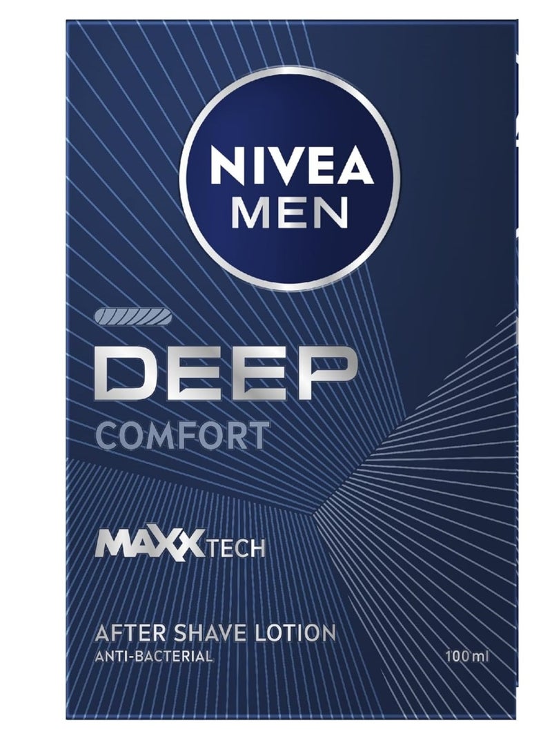نيفيا لوشن ما بعد الحلاقة للرجال ديب كومفورت، تركيبة مضادة للبكتيريا، 100 مل - Image 1