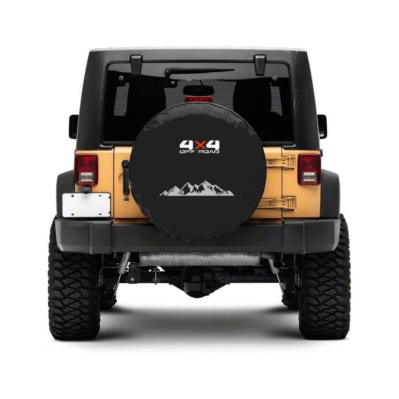 Tribones for Ford Bronco Hummer H3 Jeep Wrangler Spare Tire Cover Protector Back Spare Wheel Cover Tire Cover Protector 4x4 OffRoad XL 28570R17 33x125015