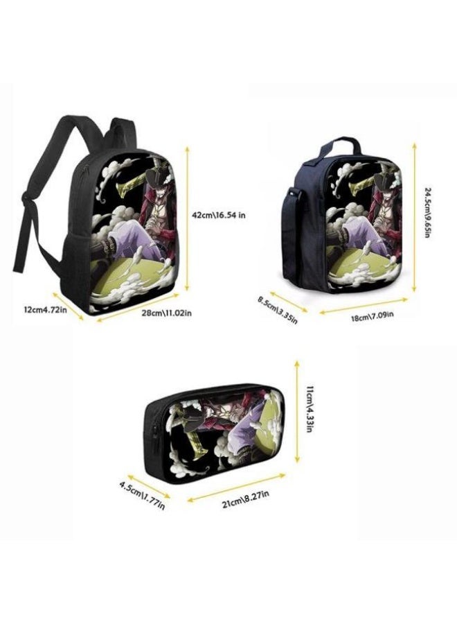 عام أحدث نموذج عالمي من الكرتون طباعة ثلاثة قطعة حقيبة مجموعة ( الطلاب ، الأطفال ، الأصدقاء ، نزهة ، تسلق الجبال ، الخ . ) - Image 3