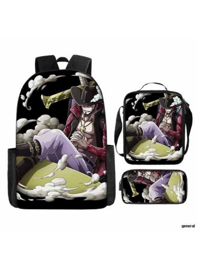 عام أحدث نموذج عالمي من الكرتون طباعة ثلاثة قطعة حقيبة مجموعة ( الطلاب ، الأطفال ، الأصدقاء ، نزهة ، تسلق الجبال ، الخ . ) - Image 1