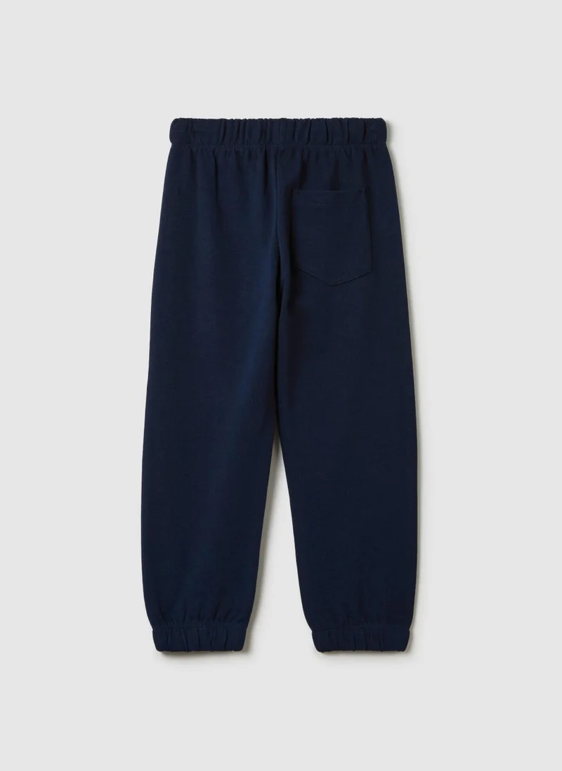Ovs Fleece Joggers With Drawstring