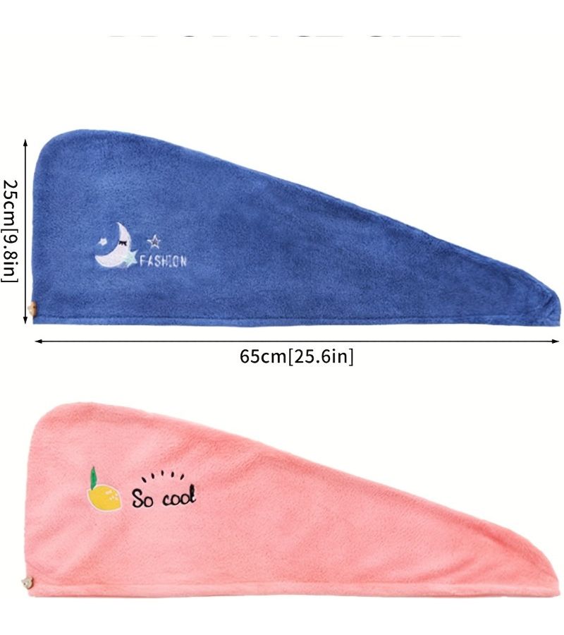 Blue Super Absorbent Headscarf Modern Geometric Design 1pc - Image 3