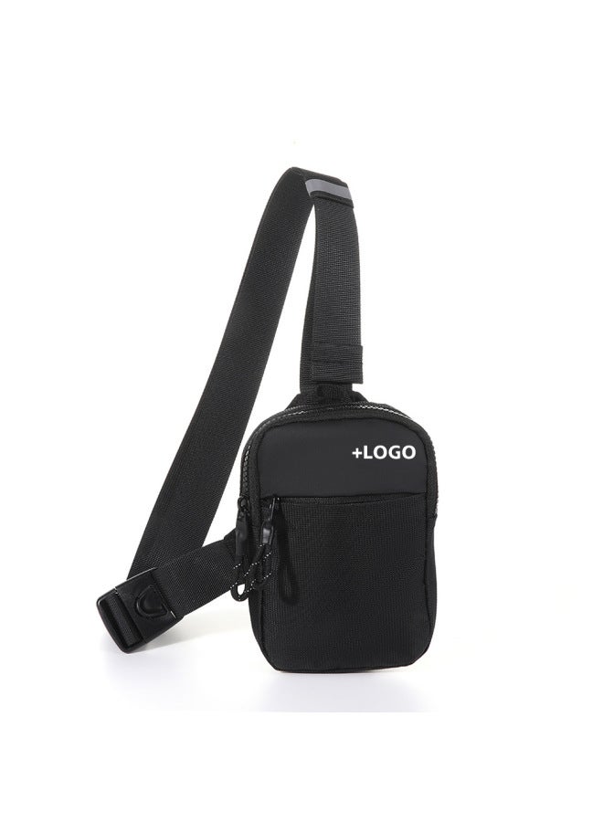 Generic Sports Chest Bag Men's Shoulder Crossbody Bag Mini Waterproof Mobile Phone Chest Bag Outdoor Sports Fitness Bag Women's Waist Bag-Color:Dark Blue  - Image 5