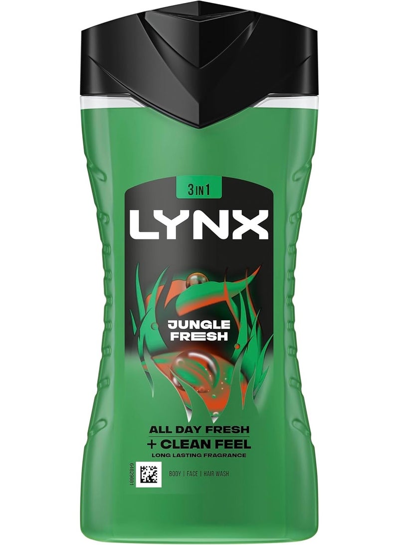 lynx غسول الجسم لينكس جانغل فريش 225 مل