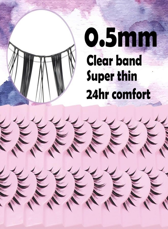 AUGENLI 10 Pairs Manga lashes Cosplay Eyelashes Japanese Style Makeup Thick Eyelash Extension Masquerade Party Eyelashes, Create Gorgeous Makeup (LK02) - Image 3