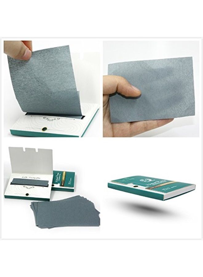 PleasingCare Natural Bamboo Charcoal Oil Absorbing Tissues - 100 Counts, Easy Take Out Design - Top Oil Blotting Paper, Premium Handy Face Blotting Sheets - Facial Skin Care or Make Up Must Have! - Image 3