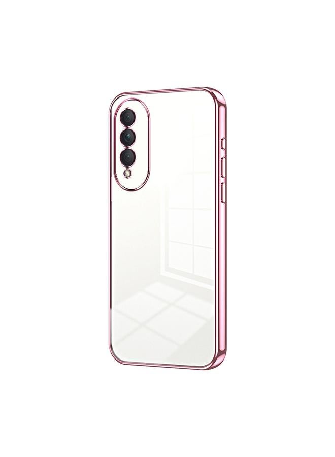 اس-توب جراب لهاتف Honor X20 SE / Huawei nova 10z جراب هاتف شفاف مطلي بفتحة دقيقة - Image 1