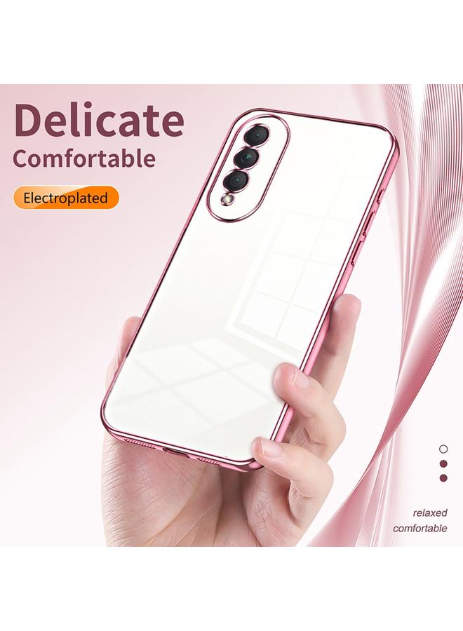 اس-توب جراب لهاتف Honor X20 SE / Huawei nova 10z جراب هاتف شفاف مطلي بفتحة دقيقة - Image 5