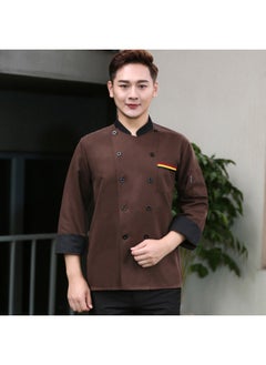 NIBEMINENT Summer Short Sleeve Chef Jacket Catering Chef Workwear Barista Baker Cook Coat Uniform Waiter Restaurant Hotel Clothes  - Image 1