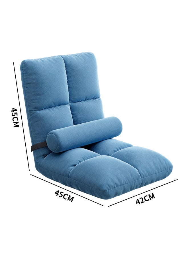 CKIKH Folding Adjustable Floor Chair with Backrest & Pillow, Breathable Lazy Sofa for Bed & Tatami, 5-Position Back Support for Reading, Gaming, Meditation (Adults & Kids) - Image 4