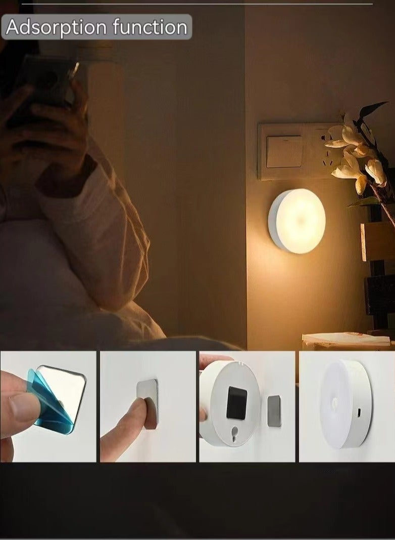 Motion Sensor Night Light LED Night Lights, Dusk to Dawn Motion Sensor for Bedroom, Bathroom, Toilet, Stairs, Kitchen, Hallway - Image 1