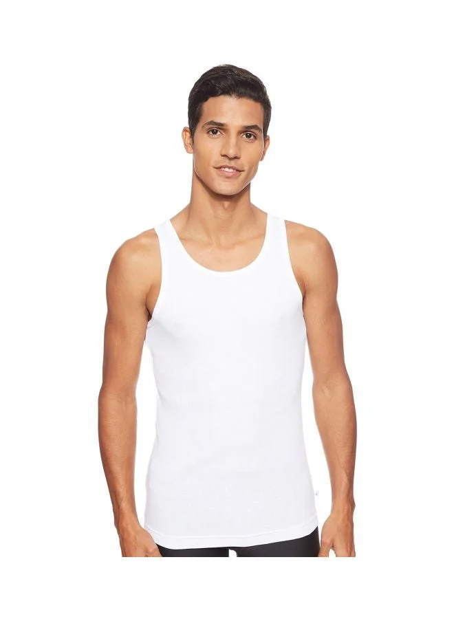8823 Men Super Combed Cotton Rib Round Neck Sleeveless Vest with Stay Fresh Properties Pack of 2