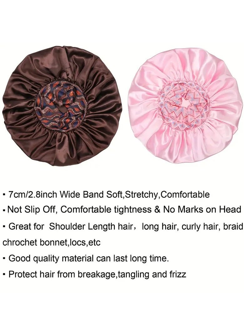 Goolsky Large Reusable Shower Caps - Waterproof Bath Hair Hats for Women and Ladies with Elastic Band for Spa and Salon - Easy to Use and Clean - Image 5
