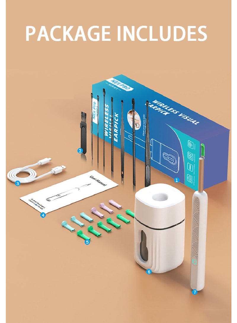 Ear Wax Removal Tool, Wireless Visual Ear Pick/Scoop with HD Camera & LED Lights, Safe Earwax Remover for Kids Adults, Smart Ear Cleaner Compatible with iPhone Android - Image 2