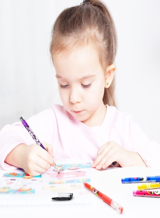 Scentos Scented Gel Pens Set - 24 Pack Neon Colors - Fine Tip Pens for Kids & Adults - Fruity Scents - Fun Art Supplies for Drawing, Coloring, Scrapbooking, Journaling & School - Image 4