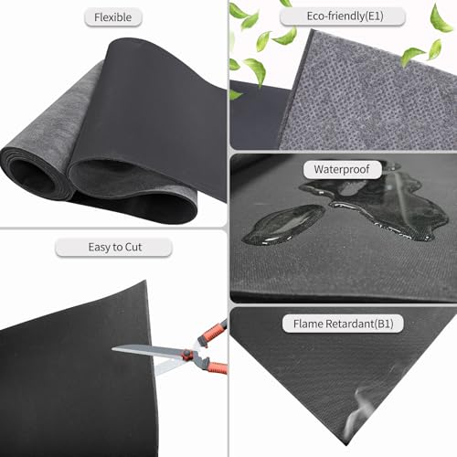 TroyStudio Mass Loaded Vinyl Sound Proof Barrier, 1 lb/sqft, 1 x 8 Feet MLV Insulation Sheet, Anti Vibration Deadening Soundproofing Material - Image 5